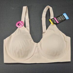 Bali Comfort Revolution Easylite Underwire Bra DF3498 Beige Size M Added Support